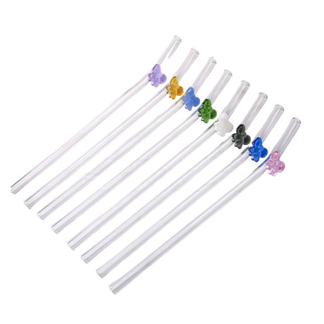 Bowknot Glass Straw - Yorkn Inc✅