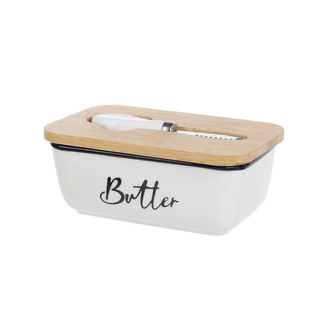 Butter Dish With Lid And Knife - By Boat - Yorkn Inc✅