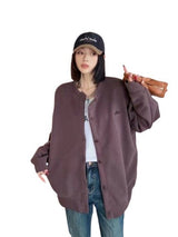 Button Cardigan Bomber Jacket - Yorkn Inc✅