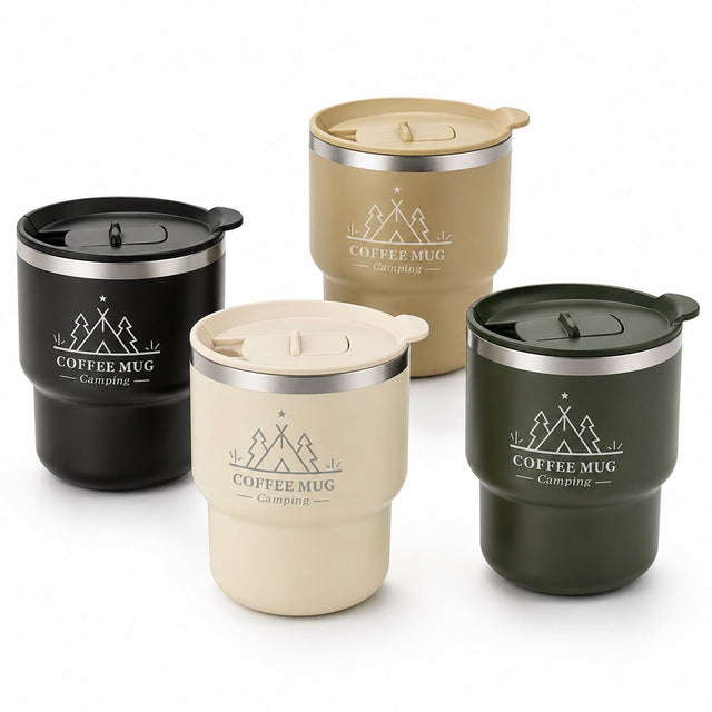 Camping Mug With Lid - Yorkn Inc✅