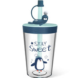 Cartoon Head Straw Cup - Yorkn Inc✅