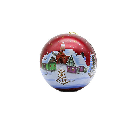 Christmas Ornament Round Tin Box - Yorkn Inc✅