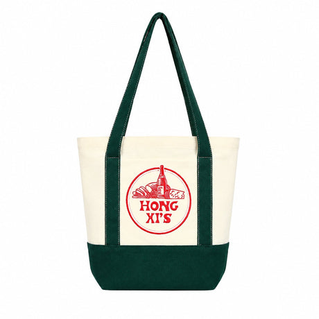 Colorblock Polyester Canvas Tote Bag - Yorkn Inc✅