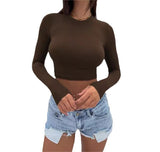Crop Top With Sleeves - Yorkn Inc✅