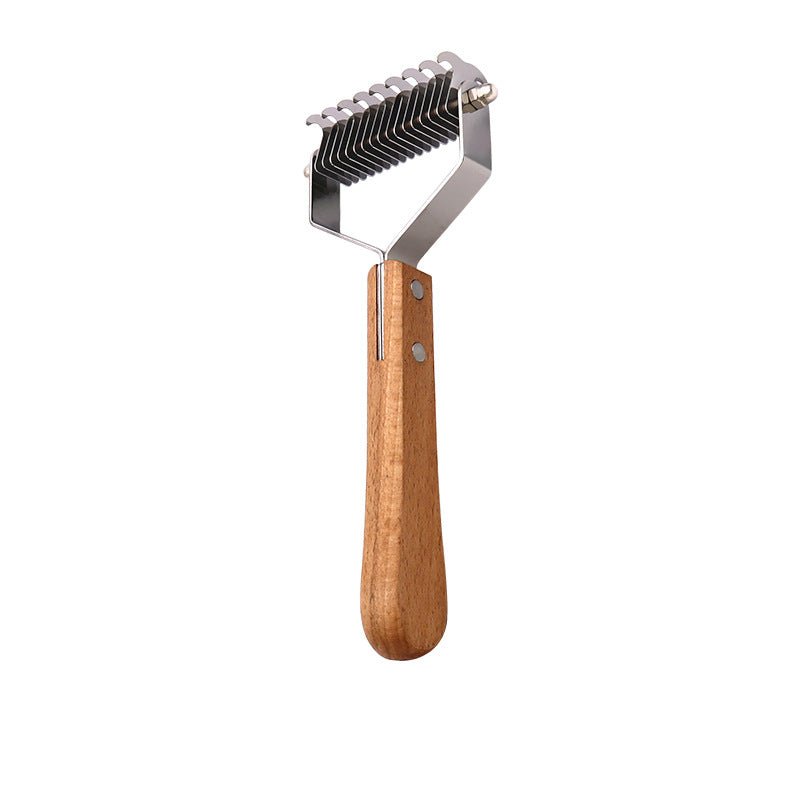 Dog & Cat Detangler Comb - Natural Wood Handle - Yorkn Inc✅