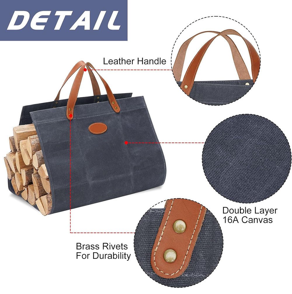 Firewood Carrier Waxed Canvas - Yorkn Inc✅
