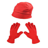 Fleece Beanie Hat And Gloves Set - Yorkn Inc✅
