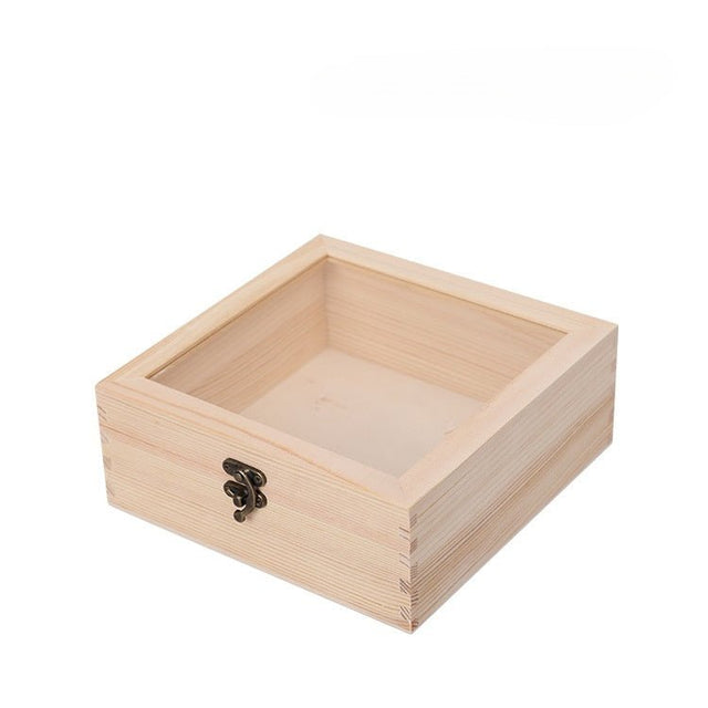 Glass Covered Wooden Box - Yorkn Inc✅