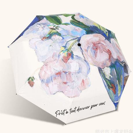 Gold Full Size Printed Foldable Umbrella - Yorkn Inc✅