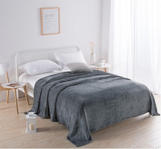 Grey Flannel Blankets - Yorkn Inc✅
