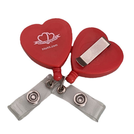 Heart Shaped Retractable Badge Reel - Yorkn Inc✅