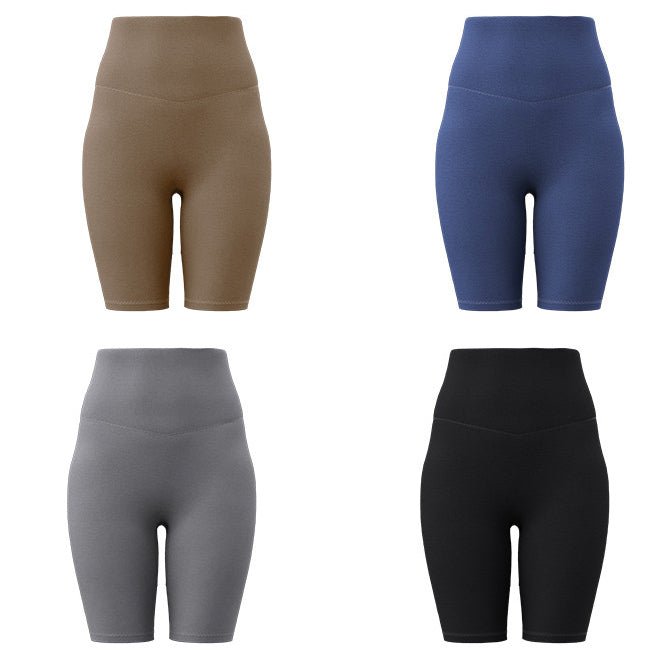 High Waisted Yoga Shorts - Yorkn Inc✅