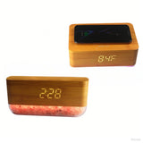 Himalaya Salt Desktop Wireless Charging Alarm Clock - Yorkn Inc✅