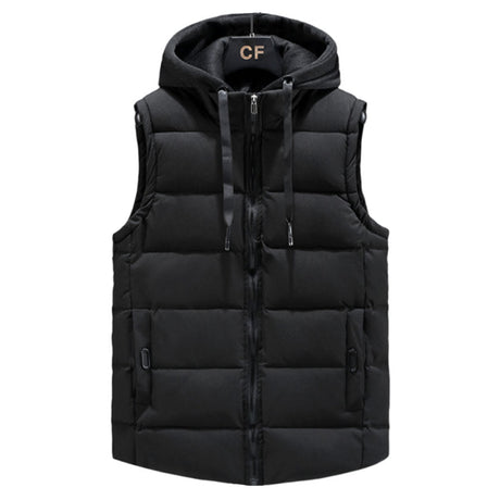 Hooded Sleeveless Quilted Vest - Yorkn Inc✅