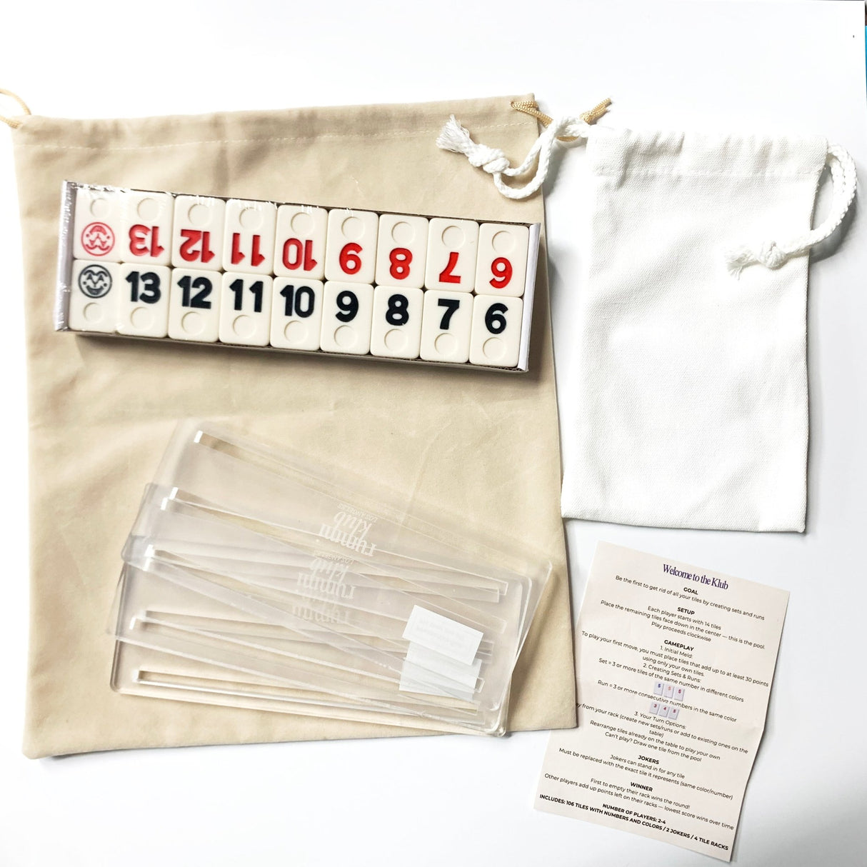 Israeli Mahjong Velvet Pouch Set - By Boat - Yorkn Inc✅