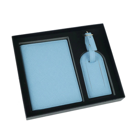 Leather Passport Clip Luggage Tag Set - Yorkn Inc✅