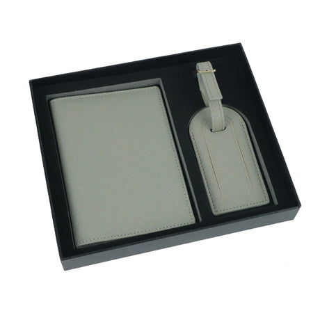 Leather Passport Clip Luggage Tag Set - Yorkn Inc✅