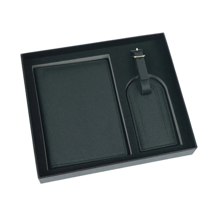 Leather Passport Clip Luggage Tag Set - Yorkn Inc✅