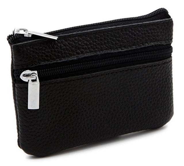Leather Zippered Mini Coin Purse - Yorkn Inc✅