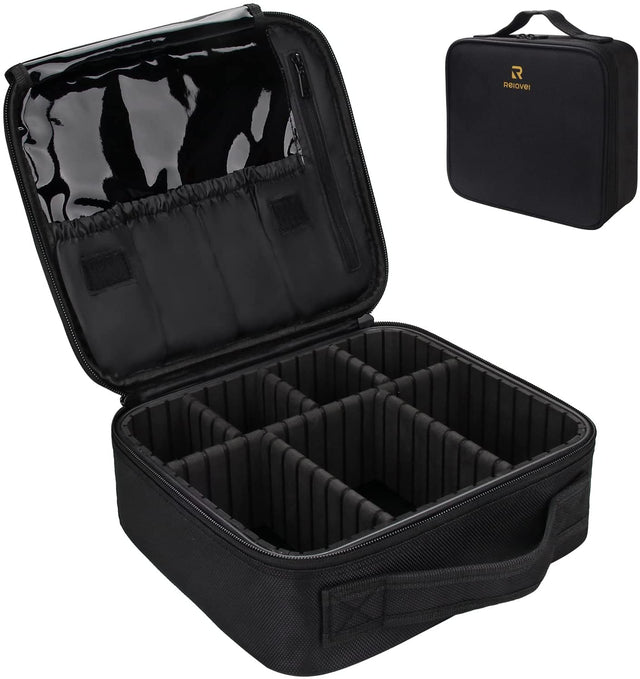 Makeup Cosmetic Case With Adjustable Divi - Yorkn Inc✅
