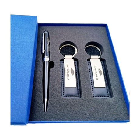 Metal Keychains & Pen Business Set 3pcs In Gift Box - Yorkn Inc✅