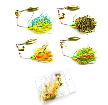 Metal Spinnerbait Fishing Lure With Hook - Yorkn Inc✅