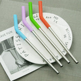 Metal Straw Set With Silicone Tip - Yorkn Inc✅