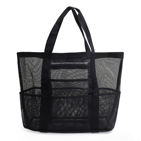 Multi Pocket Mesh Beach Bag - Yorkn Inc✅