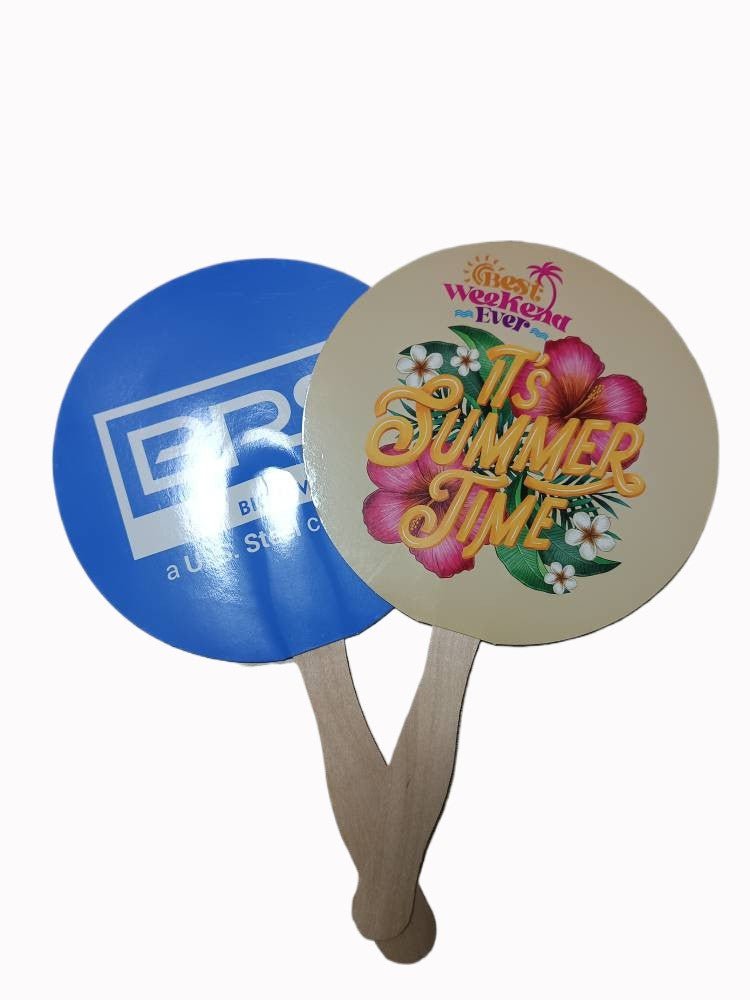 Paper Fan With Wooden Handle - Yorkn Inc✅