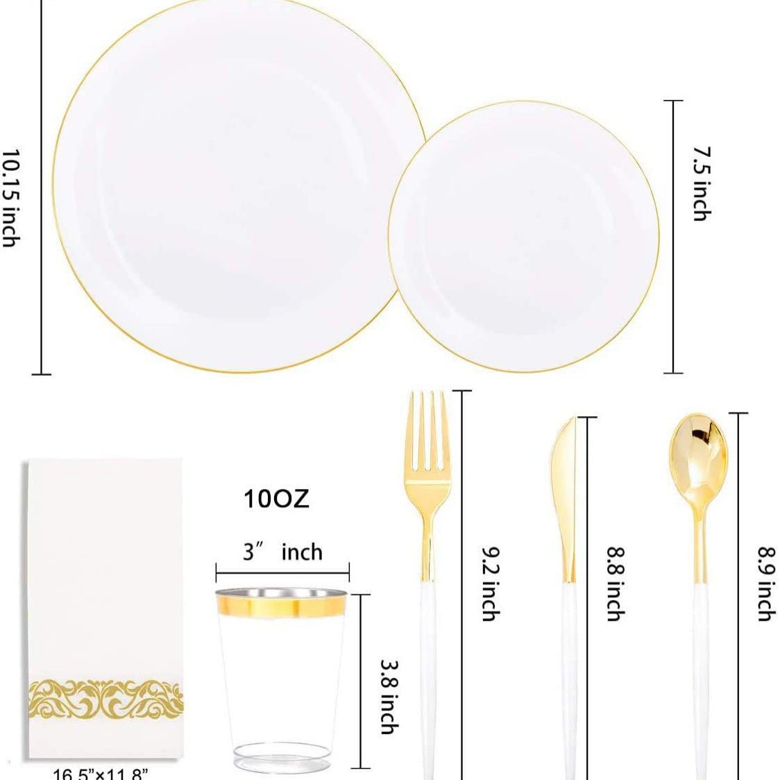 Plastic Dinnerware Set - Yorkn Inc✅