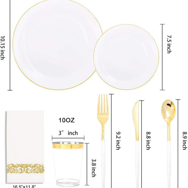 Plastic Dinnerware Set - Yorkn Inc✅