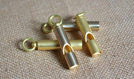Portable Brass Emergency Whistle - Yorkn Inc✅