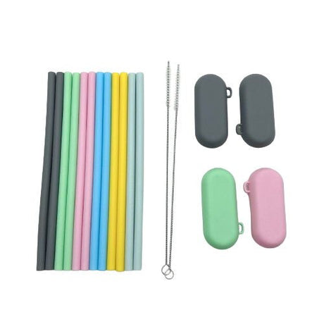 Portable Silicone Collapsible Straw With Case - Yorkn Inc✅