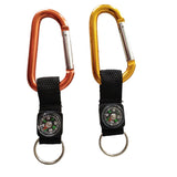 Premium Aluminum Alloy Carabiner With Oil - free Compass And Woven Strap - Yorkn Inc✅