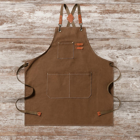 Premium Canvas Apron With Removable Name Patch - Yorkn Inc✅