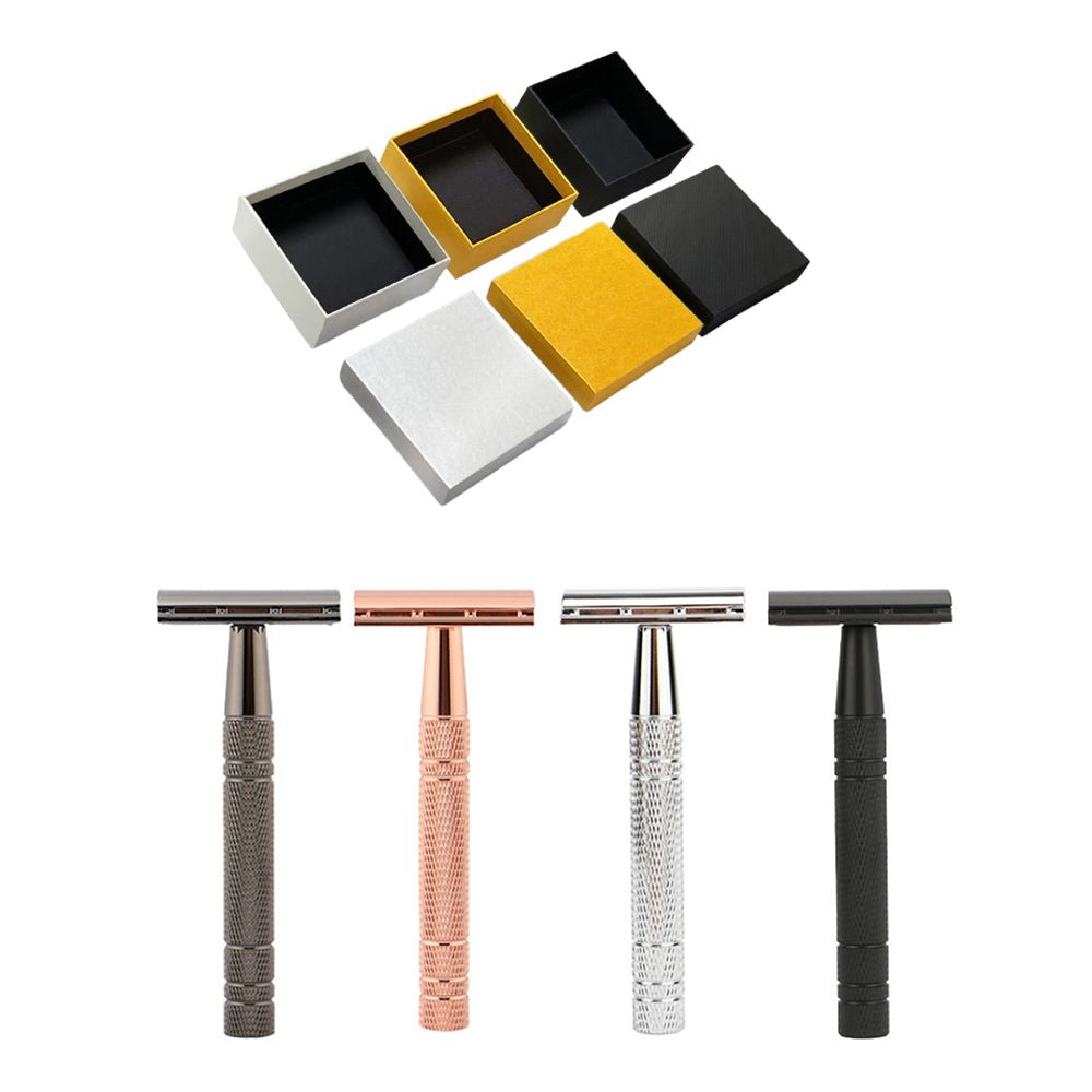 Premium Metal & Wood Shaving Razor And Beard Brush Set - Yorkn Inc✅