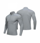 Quarter Zip Long Sleeve Shirt Men Jacket - Yorkn Inc✅