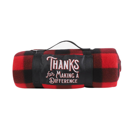 Red & Black Plaid Flannel Blanket - Yorkn Inc✅