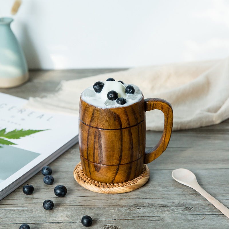 Retro Wooden Mug Beer Mug - Yorkn Inc✅