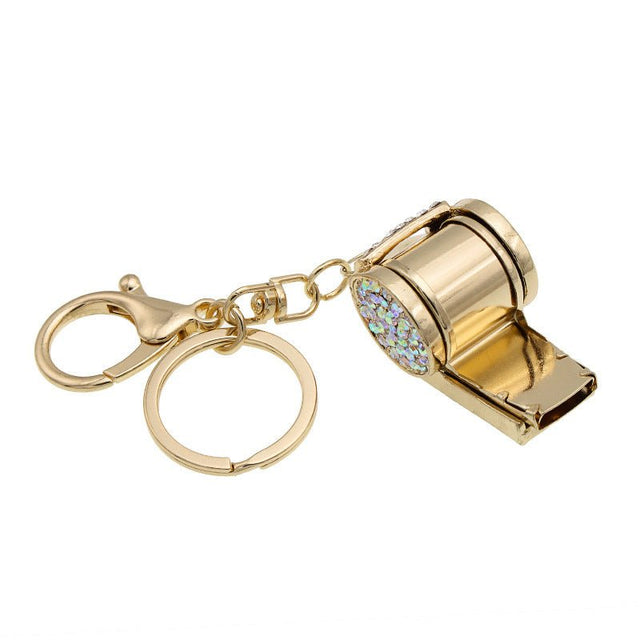 Rhinestone Whistle Key Chain - Yorkn Inc✅