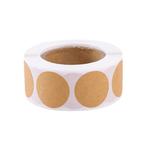Round Kraft Sticker Roll - Yorkn Inc✅