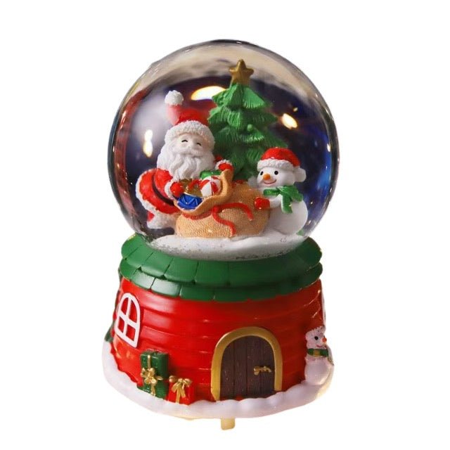 Santa Snow Globe Decor Without Music - Yorkn Inc✅