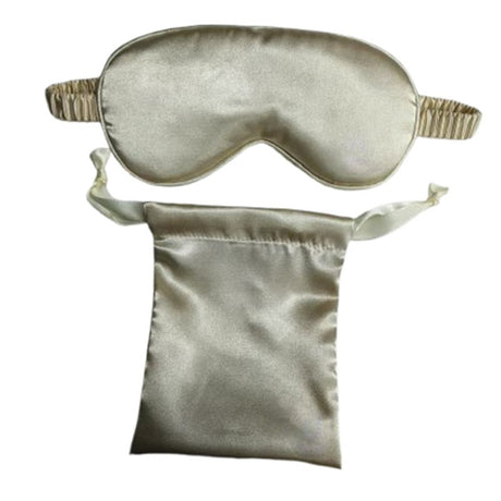 Satin - feel Sleep Mask With Travel Pouch - Yorkn Inc✅