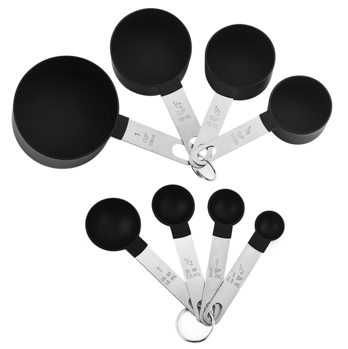 Stackable Measuring Cups And Spoons Set - Yorkn Inc✅