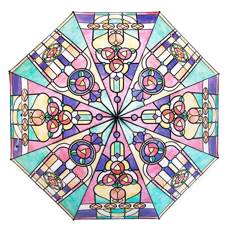 Stained Glass Umbrella - Yorkn Inc✅