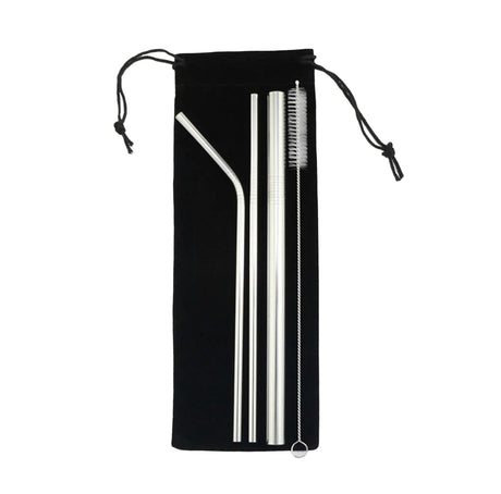 Stainless Straw And Brush Set - Yorkn Inc✅