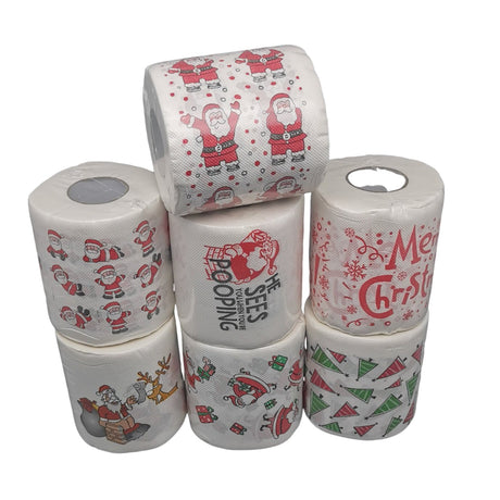Stock Christmas 2ply Paper Roll Napkin - By Boat - Yorkn Inc✅
