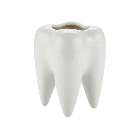 Tooth-shaped Ceramic Pen Holder - Yorkn Inc✅