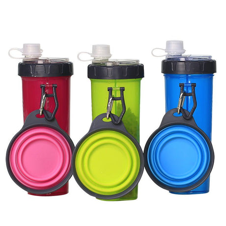 Transparent Bottle & Folding Dog Bowl - Yorkn Inc✅