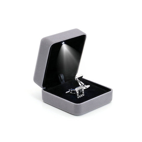 Velvet Metal With Led Jewelry Gift Box - Yorkn Inc✅